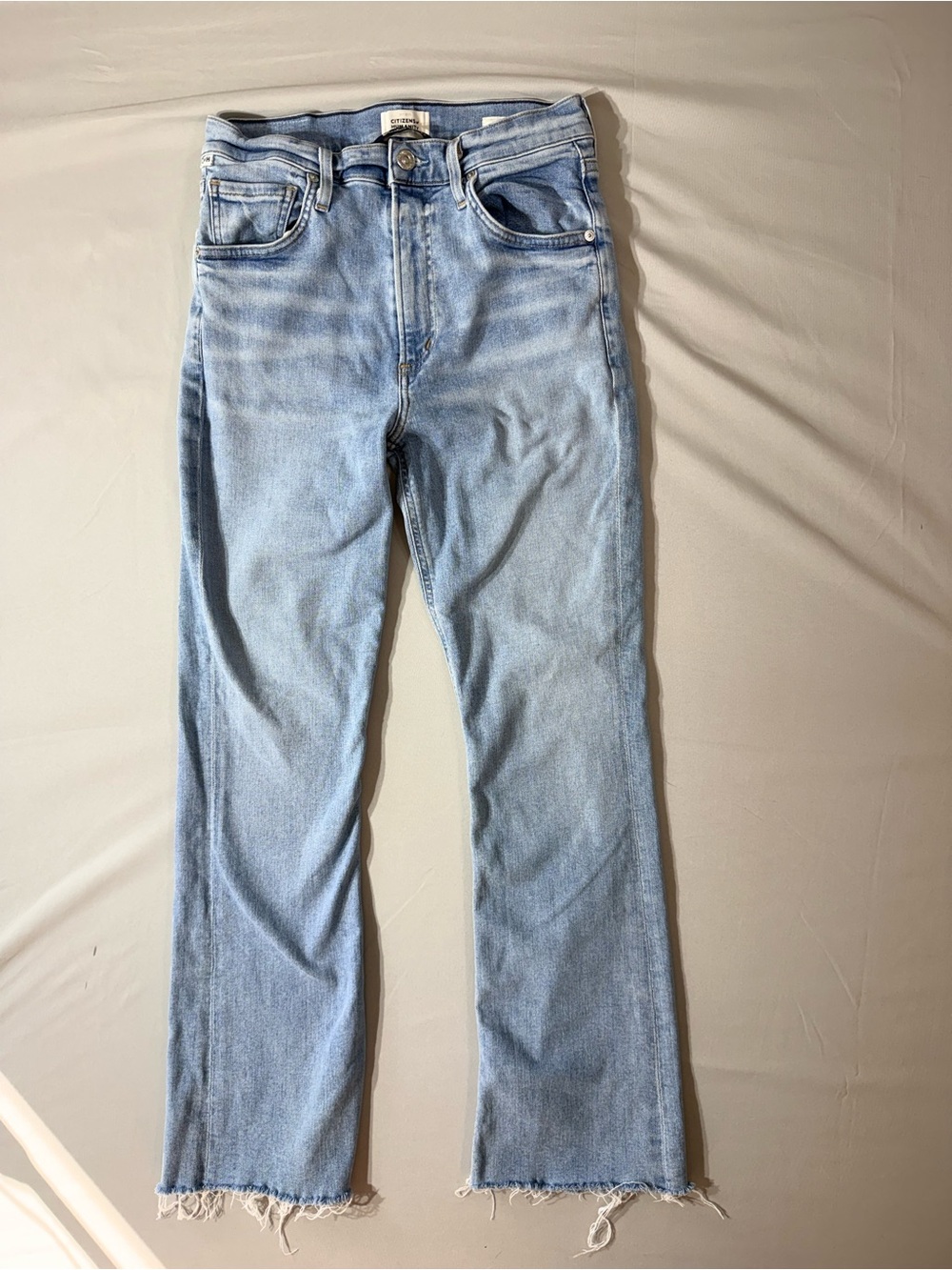 Citizens of Humanity women’s Isola cropped boot leg raw hem classic jeans 27